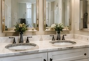 Double sink vanity — illustrative concept image