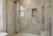 Cultured marble shower — illustrative concept image