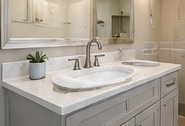 Custom bathroom vanity — illustrative concept image